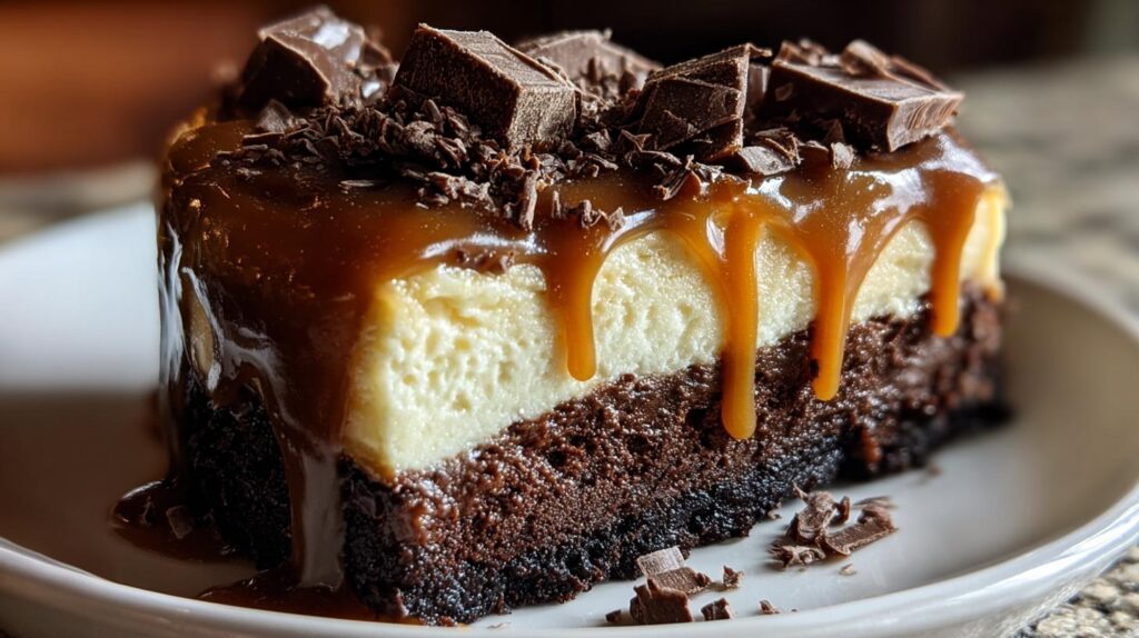Caramel Brownie Cheesecake