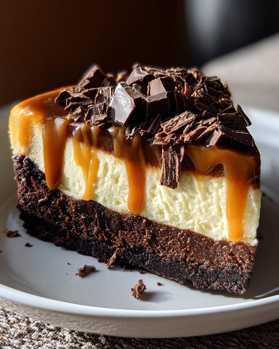 Caramel Brownie Cheesecake - detail 2