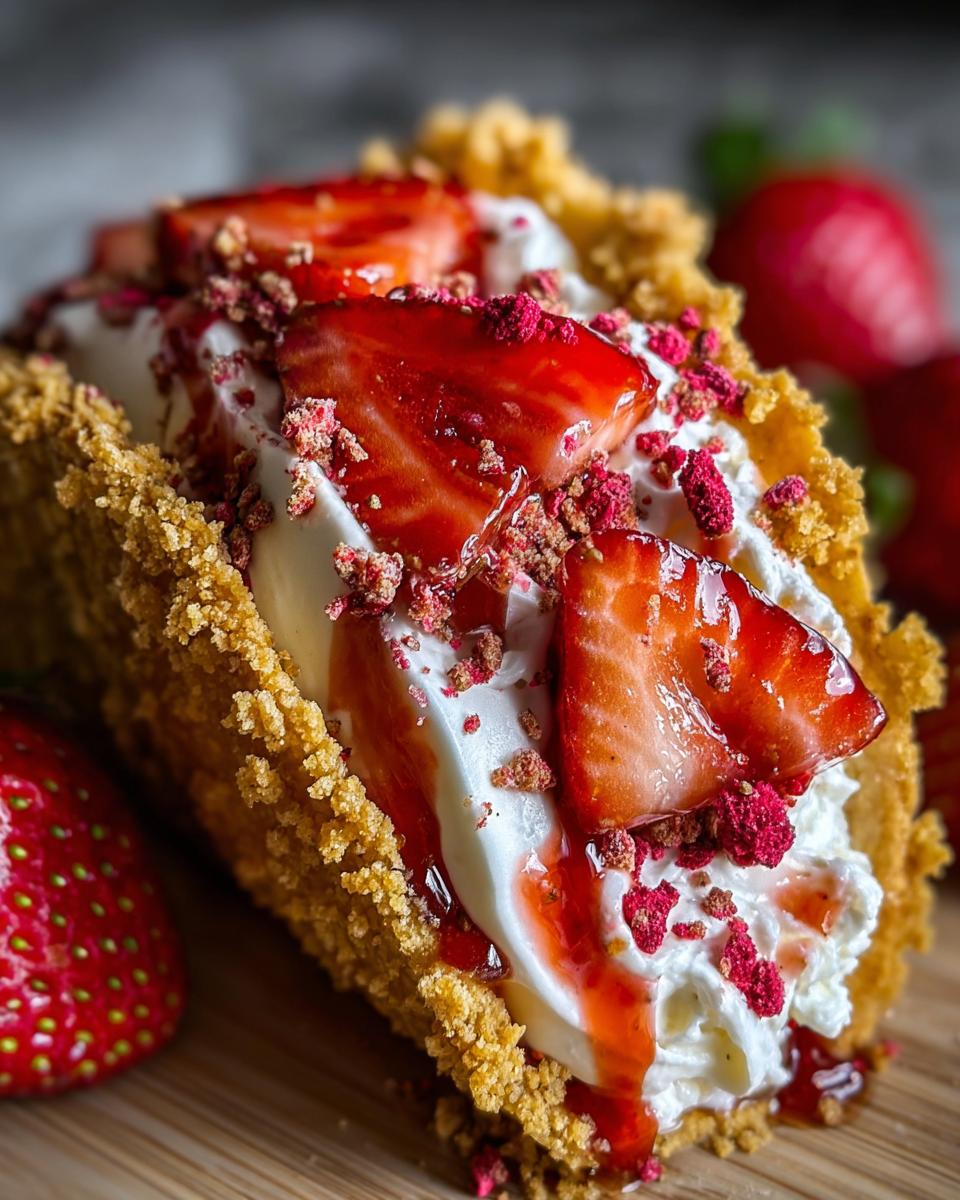 Strawberry Cheesecake Tacos - detail 1