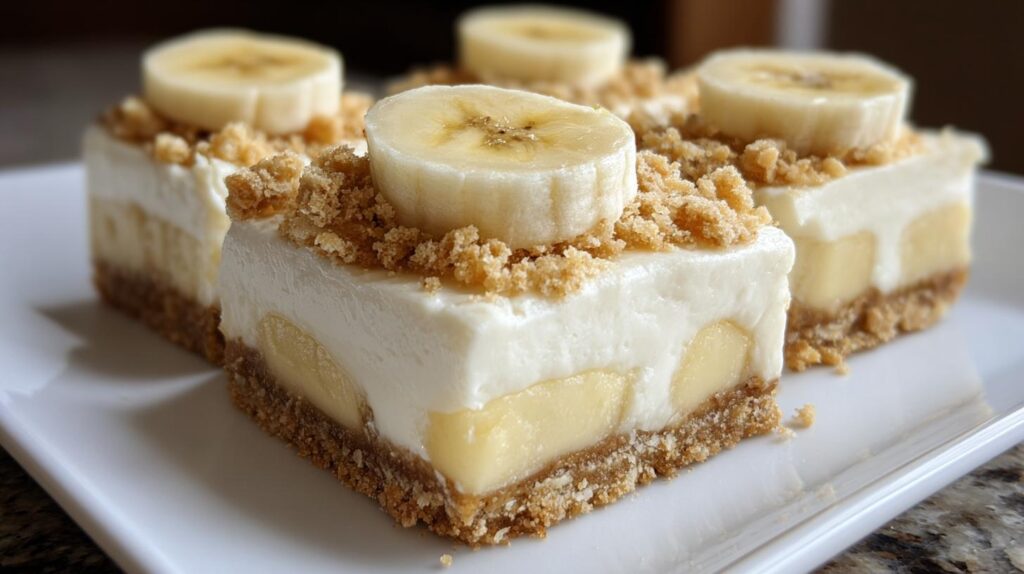 Banana Cheesecake Bars
