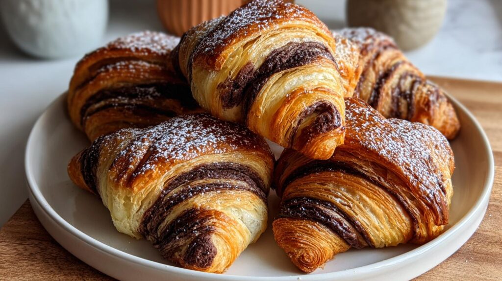 Chocolate Marble Croissants