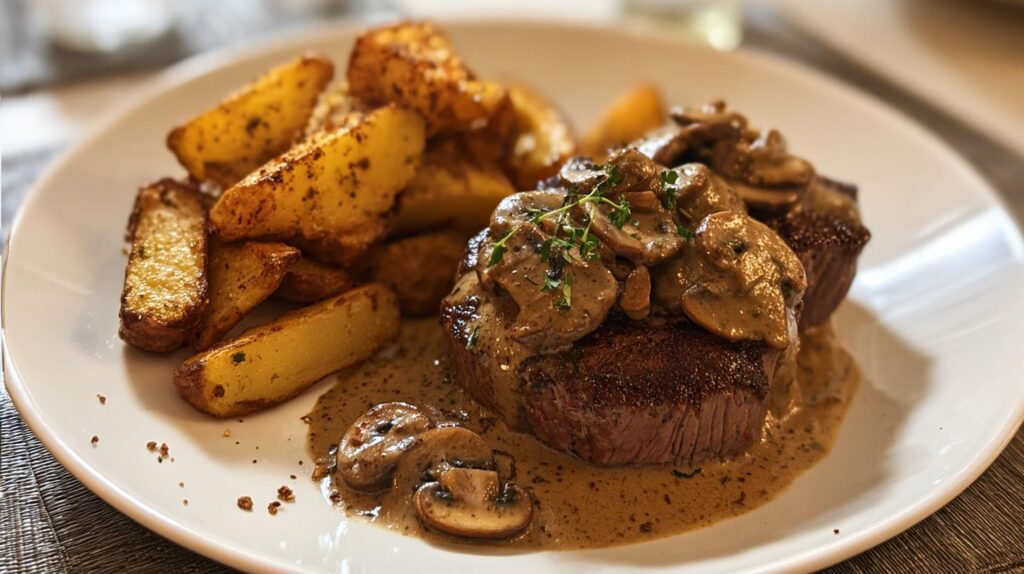 Creamy Mushroom Steak