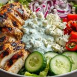 Greek chicken bowls