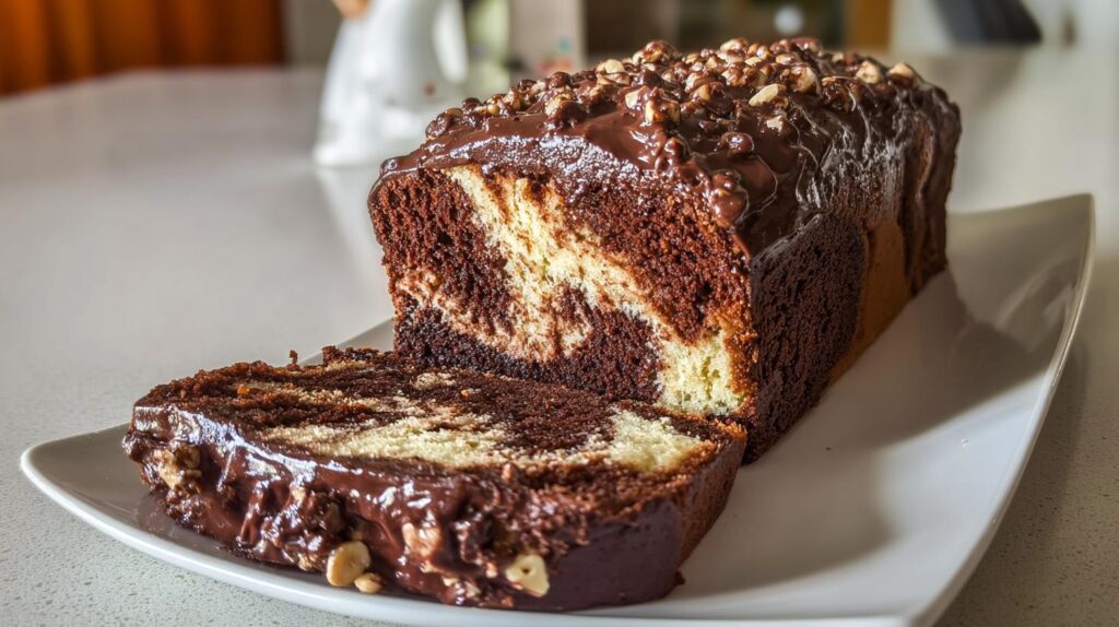Marbled Chocolate Crunch Cake