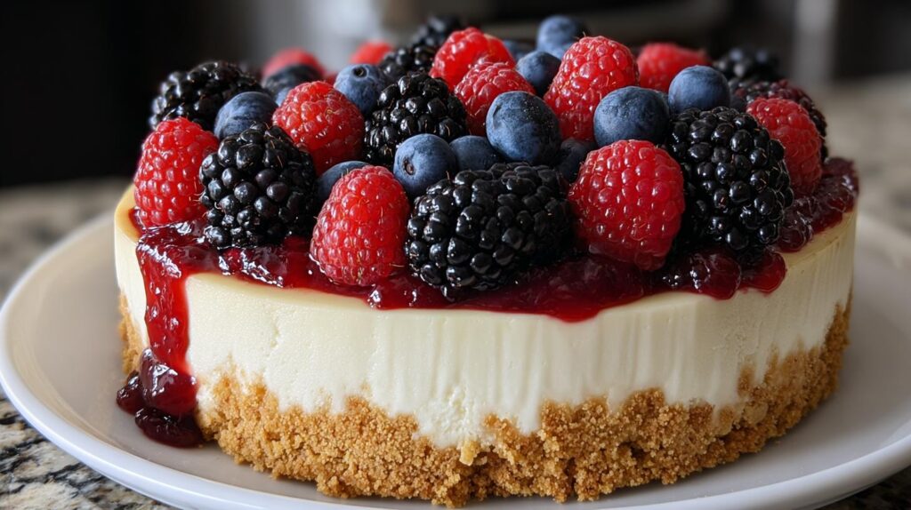 Triple Berry Cheesecake