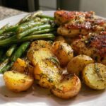 Chicken with potatoes and green beans
