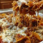 cheesy baked bowtie pasta