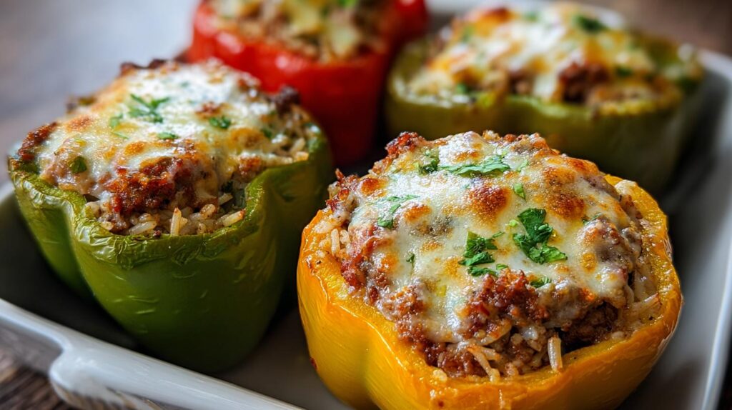 cheesy stuffed peppers
