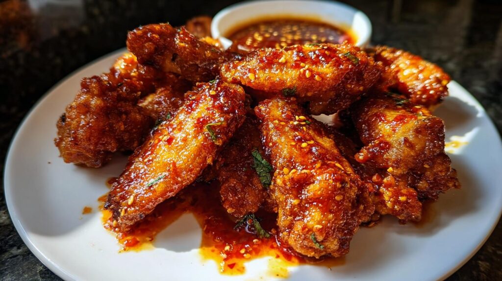 chili garlic chicken wings