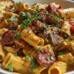 creamy chicken rigatoni