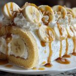 Banana Cream Roll Cake