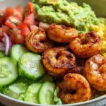 Spicy Shrimp Guacamole Bowl