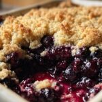 easy blueberry crumble