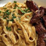 garlic parmesan fettuccine