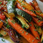 honey garlic roasted vegetables