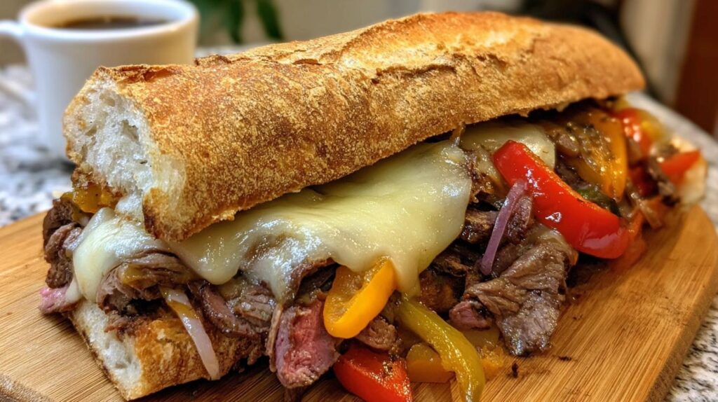 philly style steak sandwich