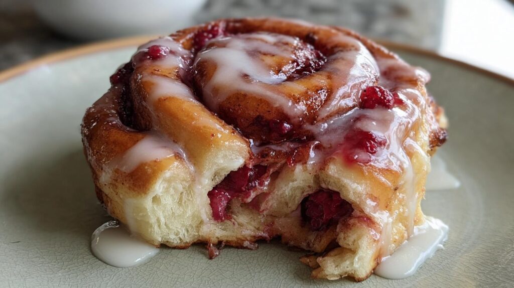 raspberry cinnamon rolls