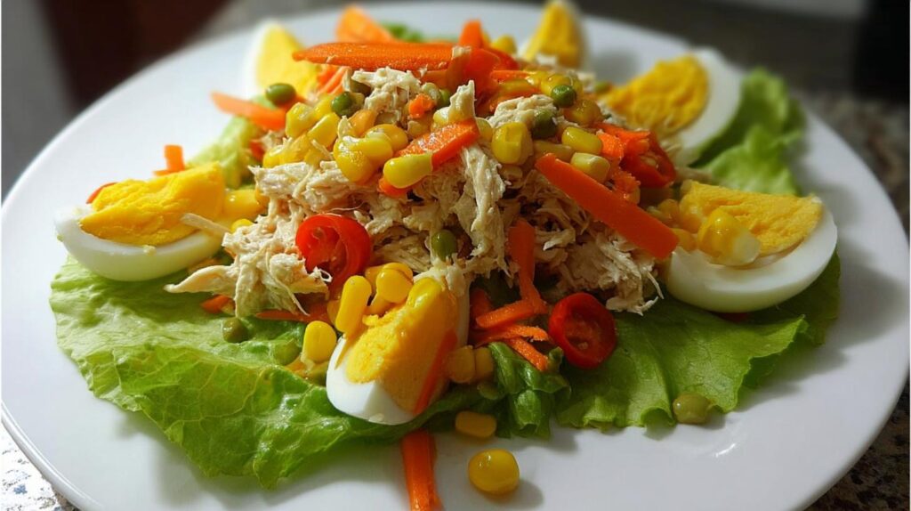 shredded chicken salad