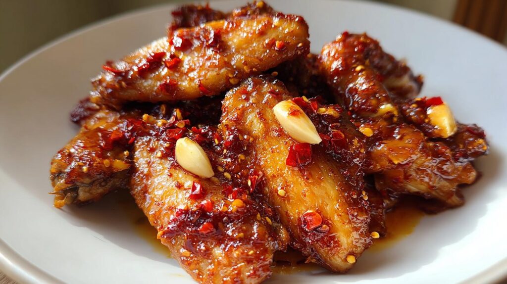 spicy garlic chicken wings