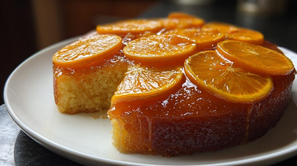 upside down orange cake