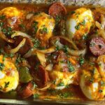 Smothered Sausage and Eggs