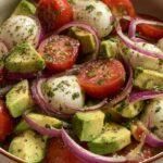 avocado tomato mozzarella salad