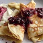 berry compote crepes