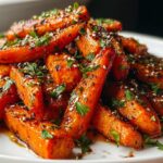 honey garlic roasted carrots