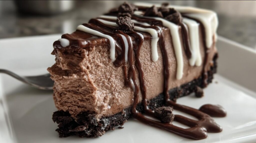 no bake brownie batter cheesecake