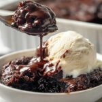 Hot fudge chocolate cobbler