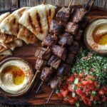 Mediterranean Beef Kabob Platter