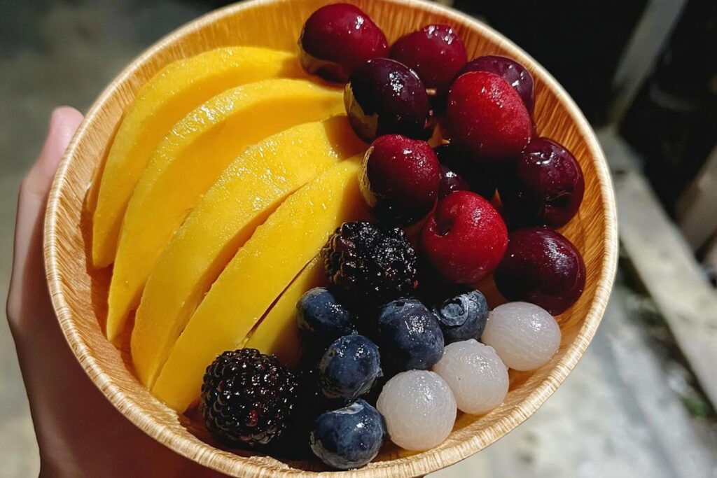 Tropical Mango Berry Fruit Bowl
