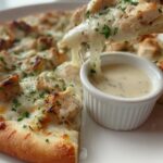 chicken Alfredo pizza