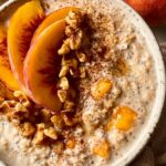 Peaches and Cream Overnight Oats